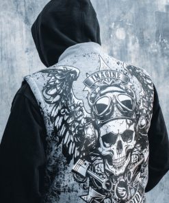 Alternative view of VEST RIDDING SKULL