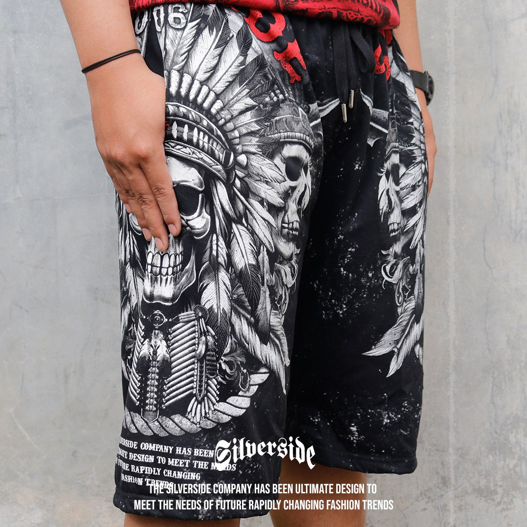 SILVERSIDE PANTS DEMONS BIG PANTS FULLPRINT BIKERS APPAREL - Image 5