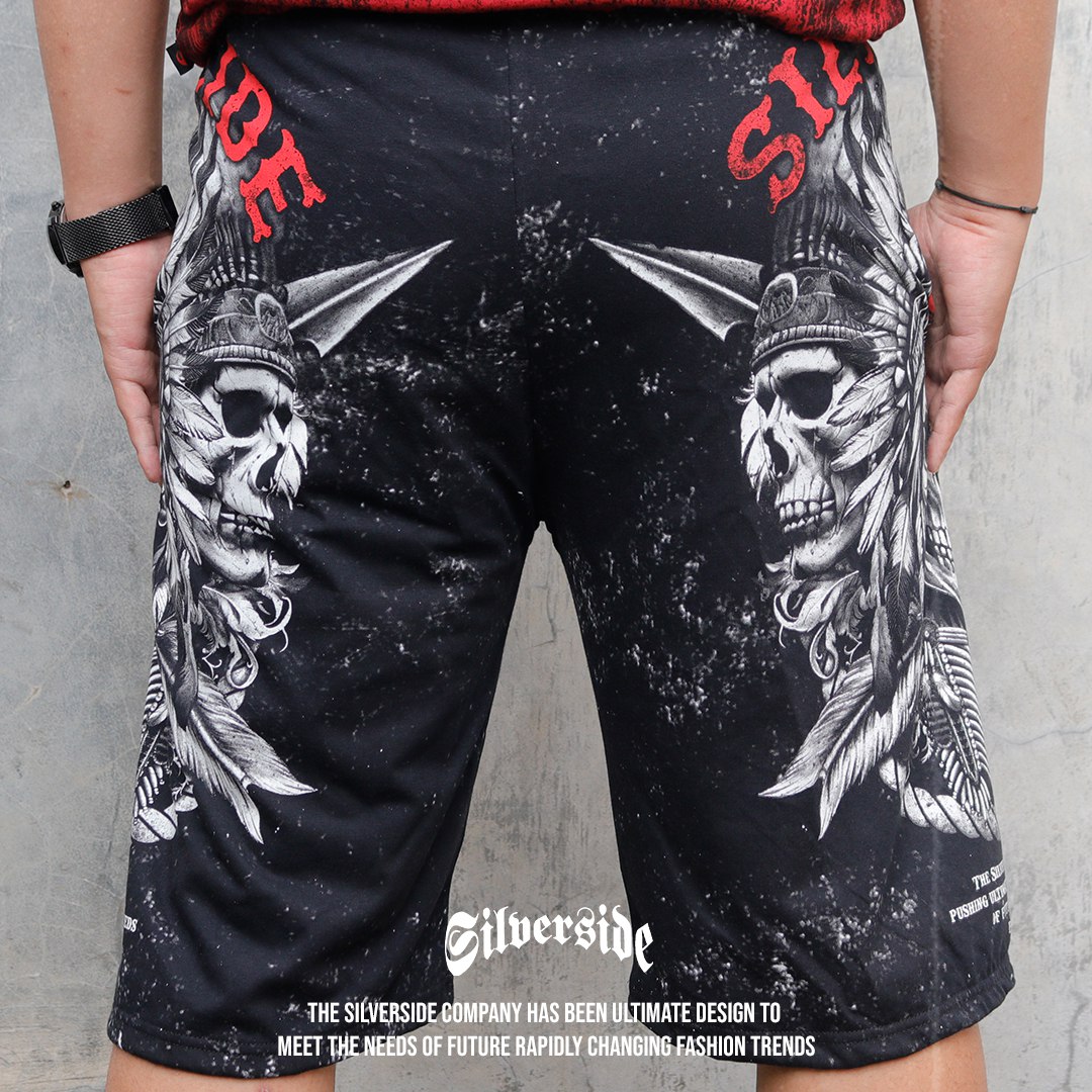 SILVERSIDE PANTS DEMONS BIG PANTS FULLPRINT BIKERS APPAREL - Image 7
