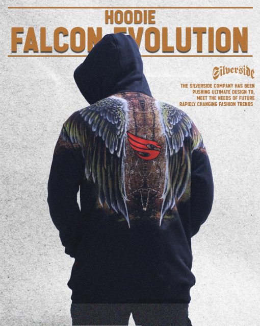 SILVERSIDE HOODIE FALCON EVOLUTION BIKERS APPAREL - Image 2