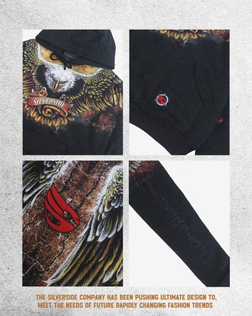 SILVERSIDE HOODIE FALCON EVOLUTION BIKERS APPAREL - Image 5