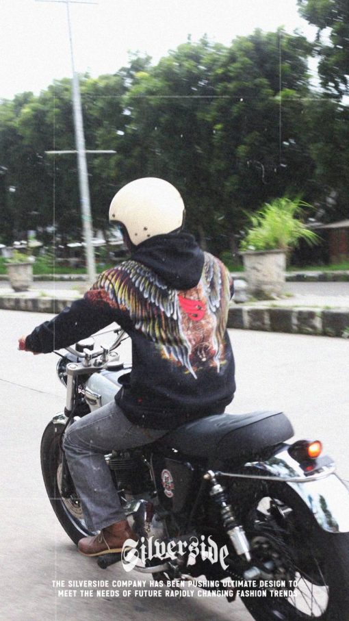 SILVERSIDE HOODIE FALCON EVOLUTION BIKERS APPAREL - Image 3