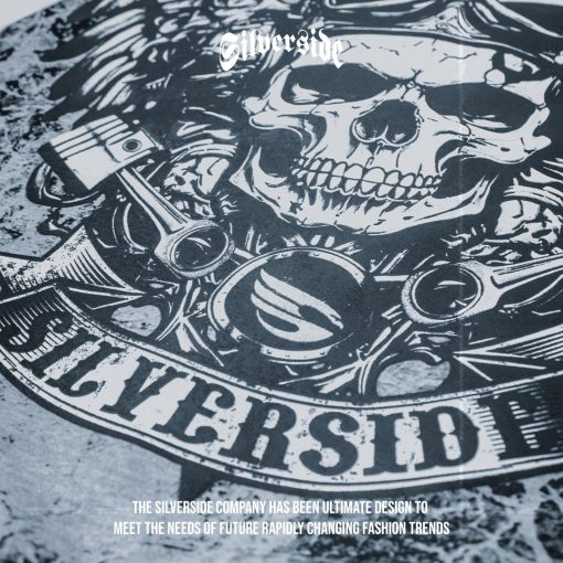 SILVERSIDE VEST RIDDING SKULL BIKERS APPAREL - Image 7