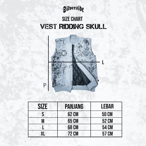 SILVERSIDE VEST RIDDING SKULL BIKERS APPAREL - Image 6