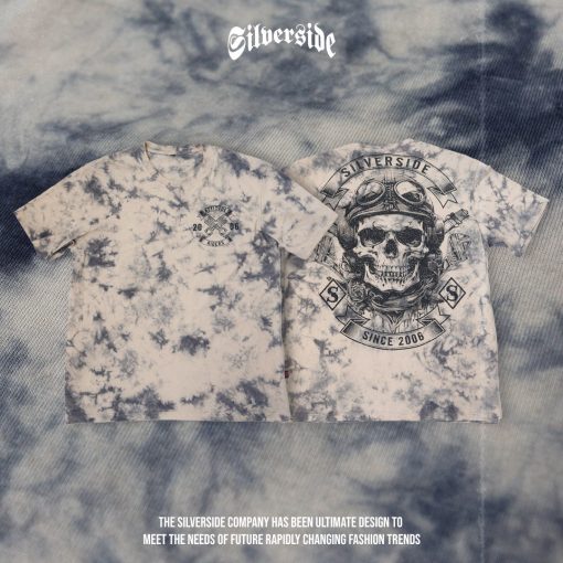 SILVERSIDE VEPPER T-SHIRT TIEDYE BIKERS APPAREL - Image 2