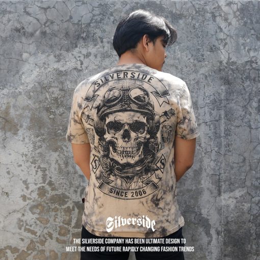 SILVERSIDE VEPPER T-SHIRT TIEDYE BIKERS APPAREL - Image 3