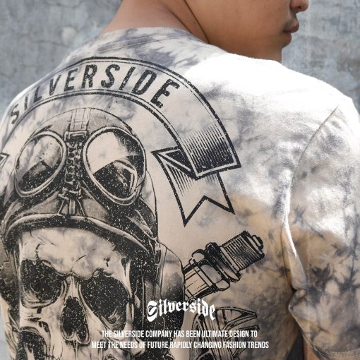 SILVERSIDE VEPPER T-SHIRT TIEDYE BIKERS APPAREL - Image 5