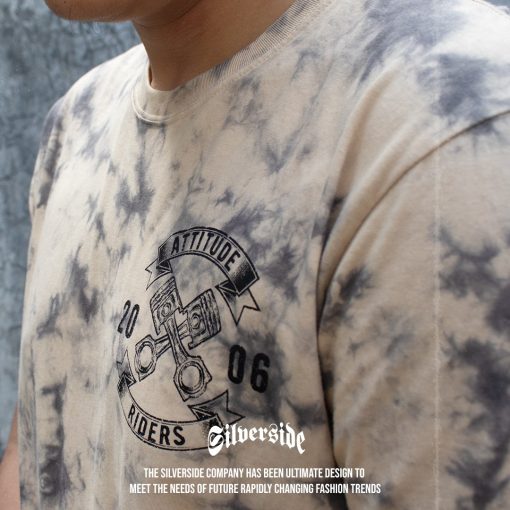 SILVERSIDE VEPPER T-SHIRT TIEDYE BIKERS APPAREL - Image 6