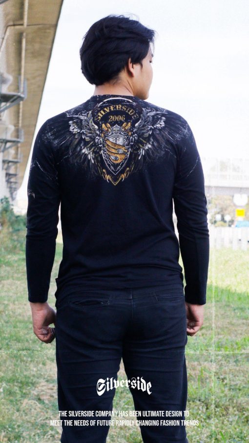 SILVERSIDE BLACK MAJESTY LONGSLEEVE FULLPRINT BIKERS APPAREL - Image 4
