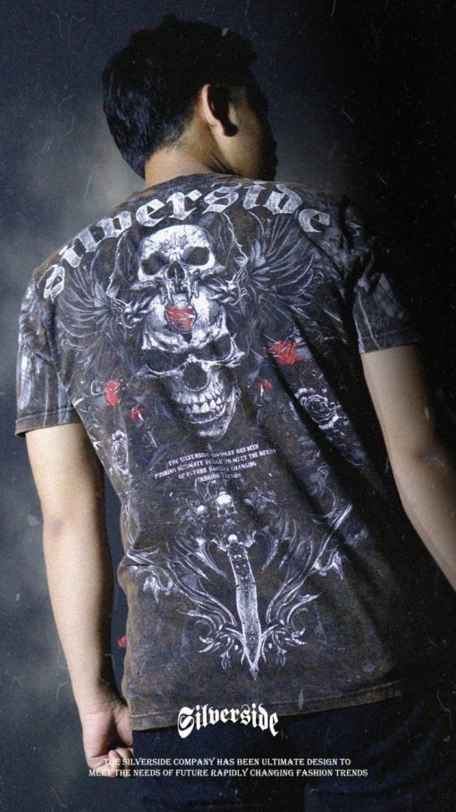 SILVERSIDE BOLD T-SHIRT FULLPRINT BIKERS APPAREL - Image 2