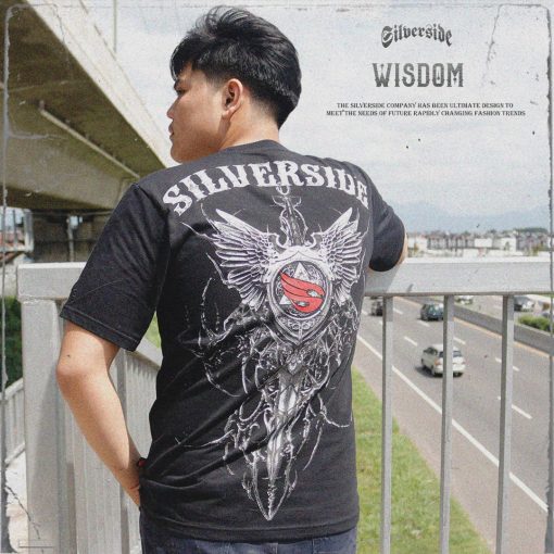SILVERSIDE WISDOM T-SHIRT BASIC BIKERS APPAREL - Image 5