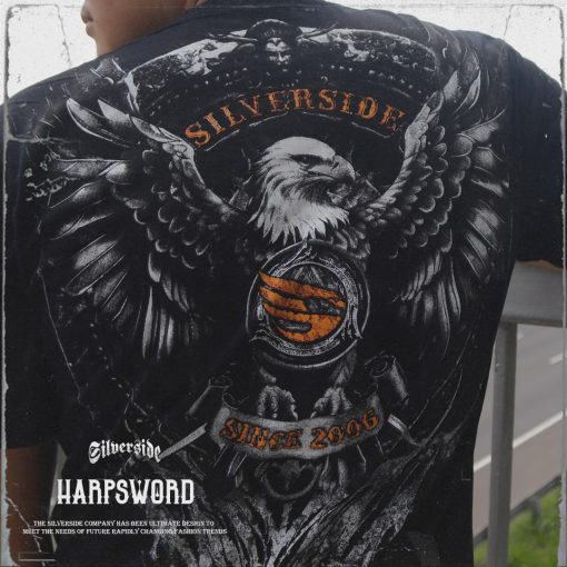 SILVERSIDE HARPSWORD T-SHIRT BASIC BIKERS APPAREL - Image 3