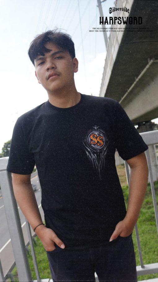 SILVERSIDE HARPSWORD T-SHIRT BASIC BIKERS APPAREL - Image 4