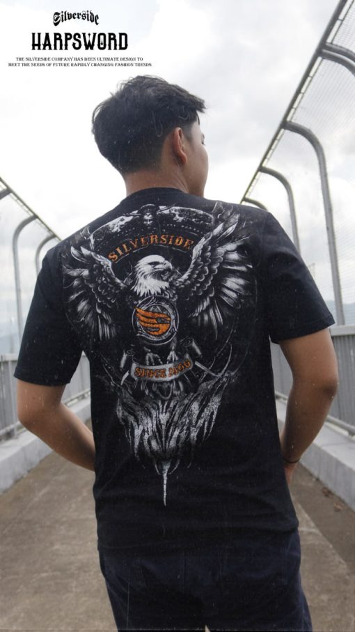 SILVERSIDE HARPSWORD T-SHIRT BASIC BIKERS APPAREL - Image 5