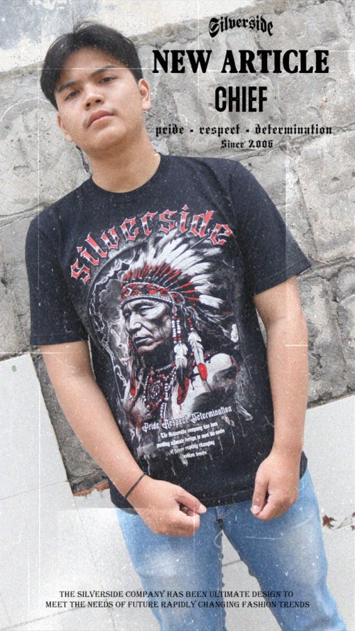 SILVERSIDE CHIEF T-SHIRT BASIC BIKERS APPAREL - Image 6