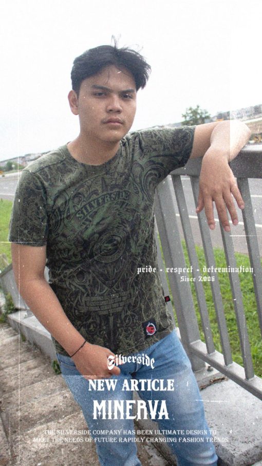 SILVERSIDE MINERVA T-SHIRT FULLPRINT BIKERS APPAREL - Image 2