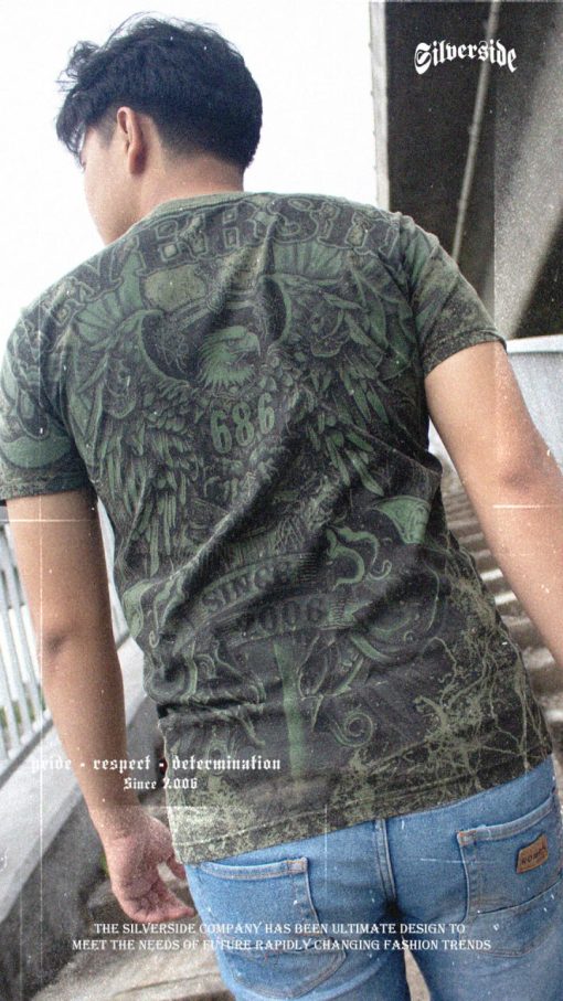 SILVERSIDE MINERVA T-SHIRT FULLPRINT BIKERS APPAREL - Image 4