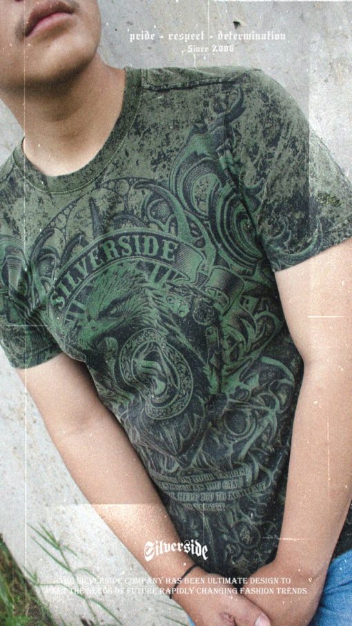 SILVERSIDE MINERVA T-SHIRT FULLPRINT BIKERS APPAREL - Image 6