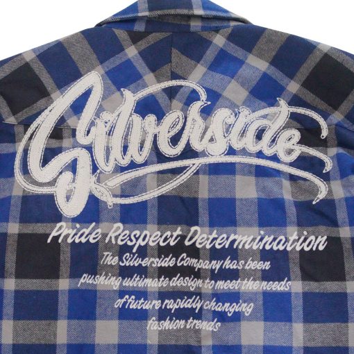 SILVERSIDE FLANNEL HARD BLUE WORKSHIRT - Image 9