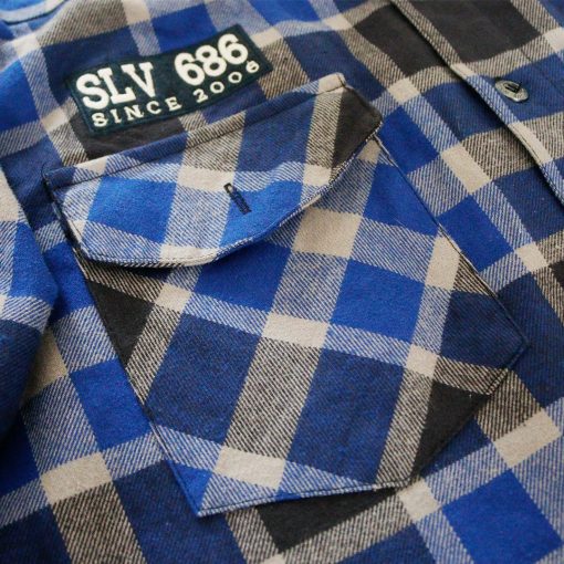 SILVERSIDE FLANNEL HARD BLUE WORKSHIRT - Image 5