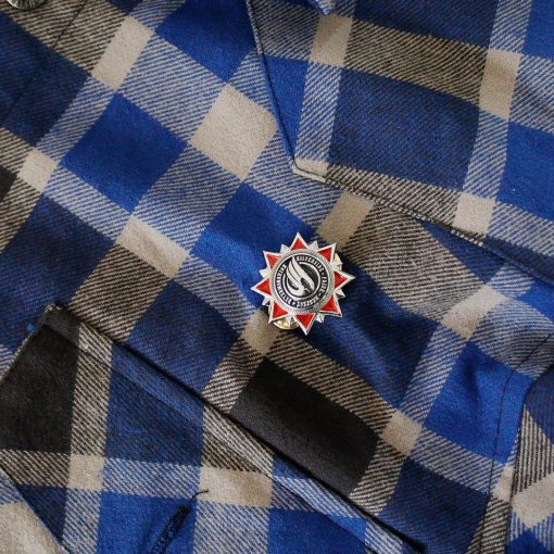 SILVERSIDE FLANNEL HARD BLUE WORKSHIRT - Image 4