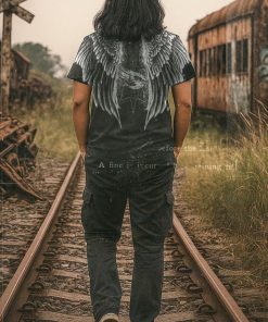 Alternative view of SILVERSIDE FALCON T-SHIRT FULLPRINT BIKERS APPREL