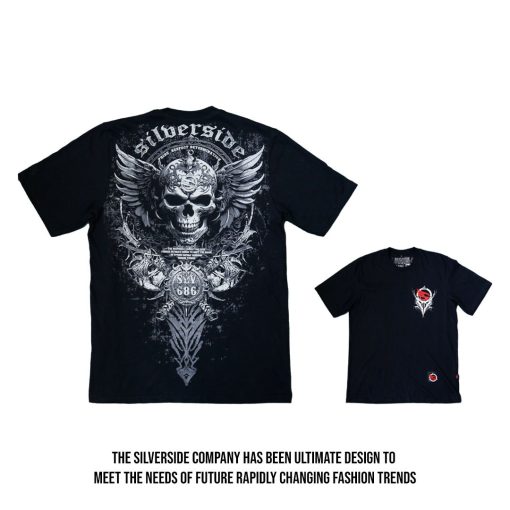SILVERSIDE DREAMSKULL T-SHIRT FULLPRINT BIKERS APPAREL - Image 3