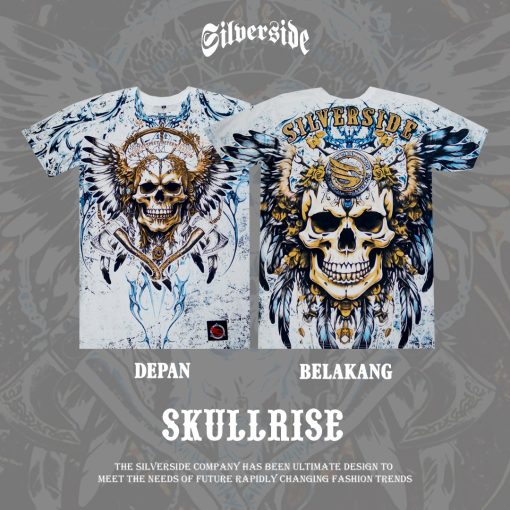 SILVERSIDE SKULLRISE T-SHIRT FULLPRINT BIKERS APPAREL - Image 3