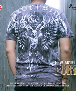 Alternative view of SILVERSIDE FURY T-shirt  / baju pria / Kaos washing fullprint / Kaos motor / Bikers Apparel